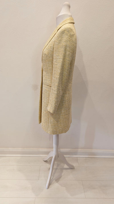 Helene Berman lemon tweed coat 12