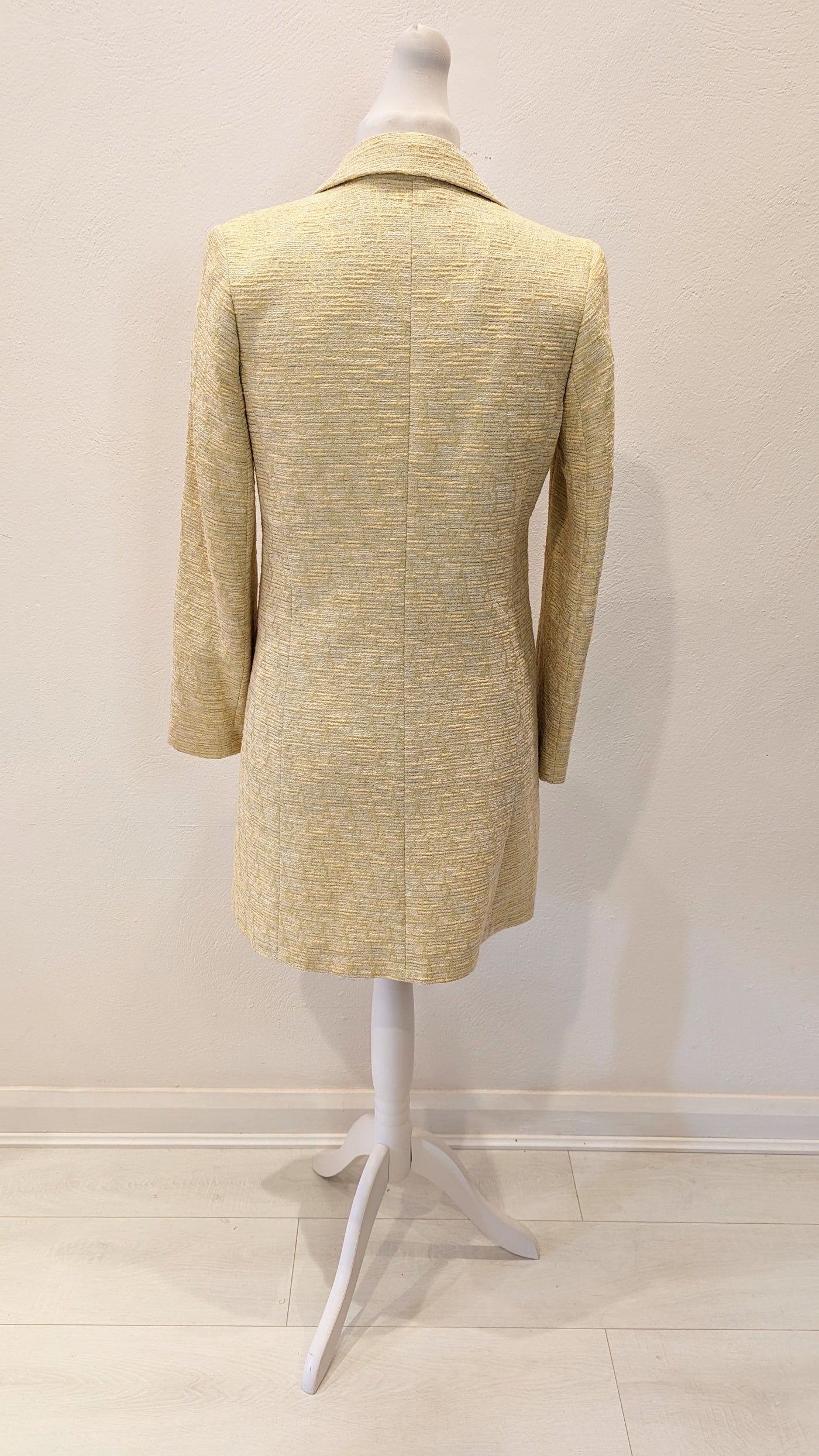 Helene Berman lemon tweed coat 12