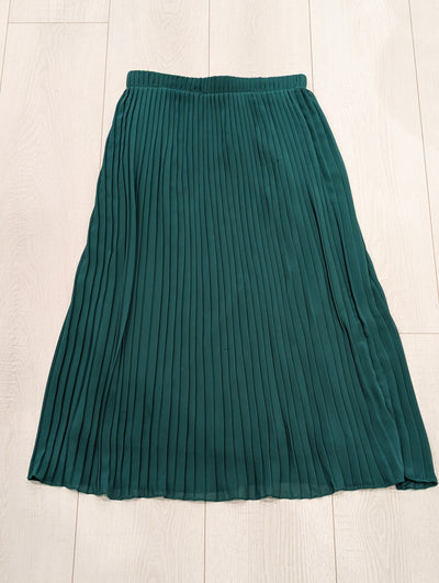 Modissima Green Pleated Skirt M