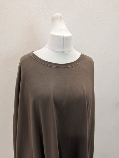 Mocha Poppy Poncho Top