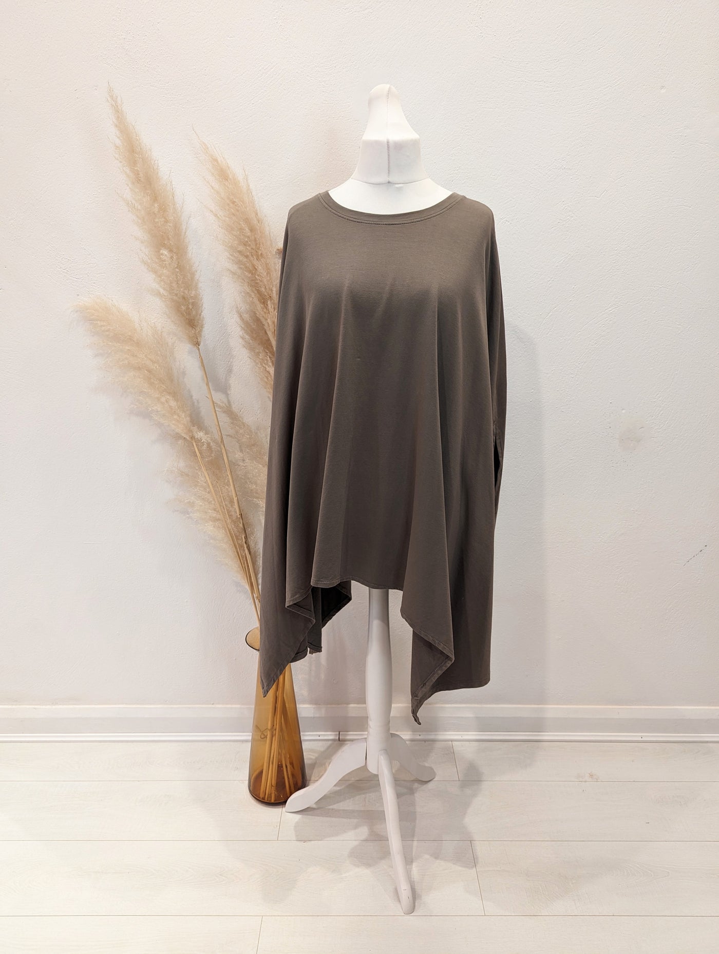 Mocha Poppy Poncho Top