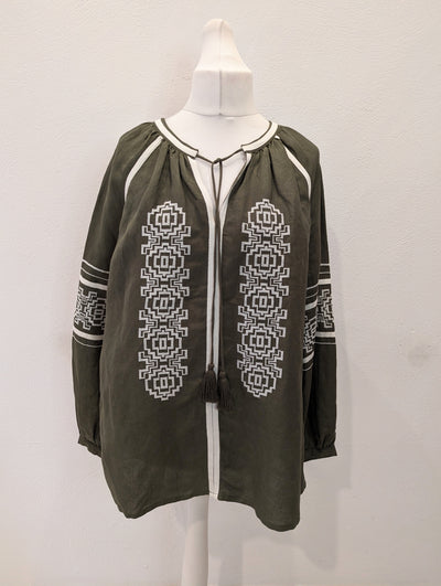 Jigsaw Khaki Aztec Tunic 18