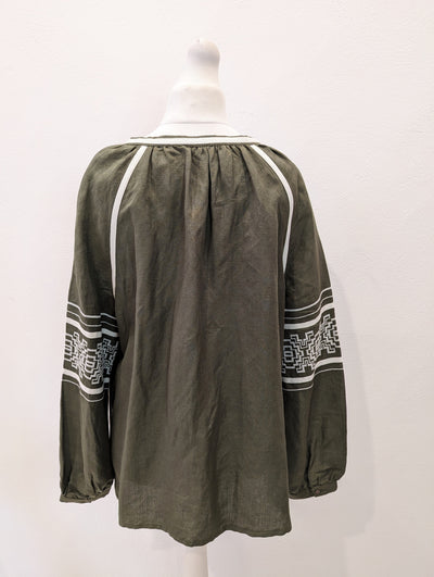 Jigsaw Khaki Aztec Tunic 18