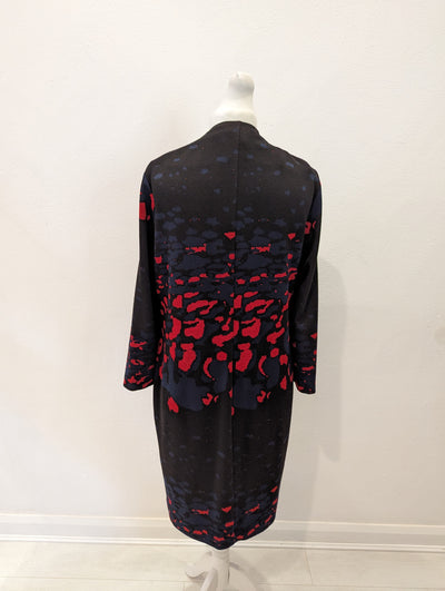 Pomodoro Black/Red Zip dress M/L