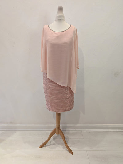 Pink Diamante Chiffon Dress 10