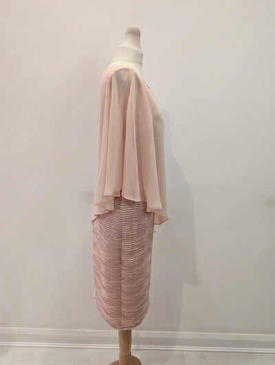 Pink Diamante Chiffon Dress 10