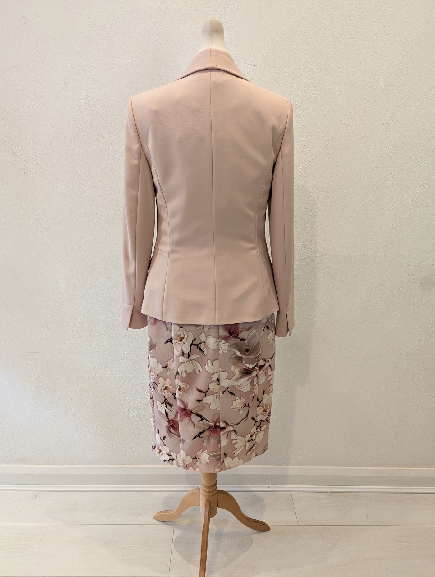 M&S/Phase Eight Blush Floral Dress 2 Piece 10
