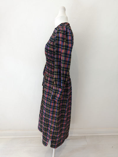 Ganni Check Maxi Dress 40