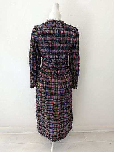 Ganni Check Maxi Dress 40