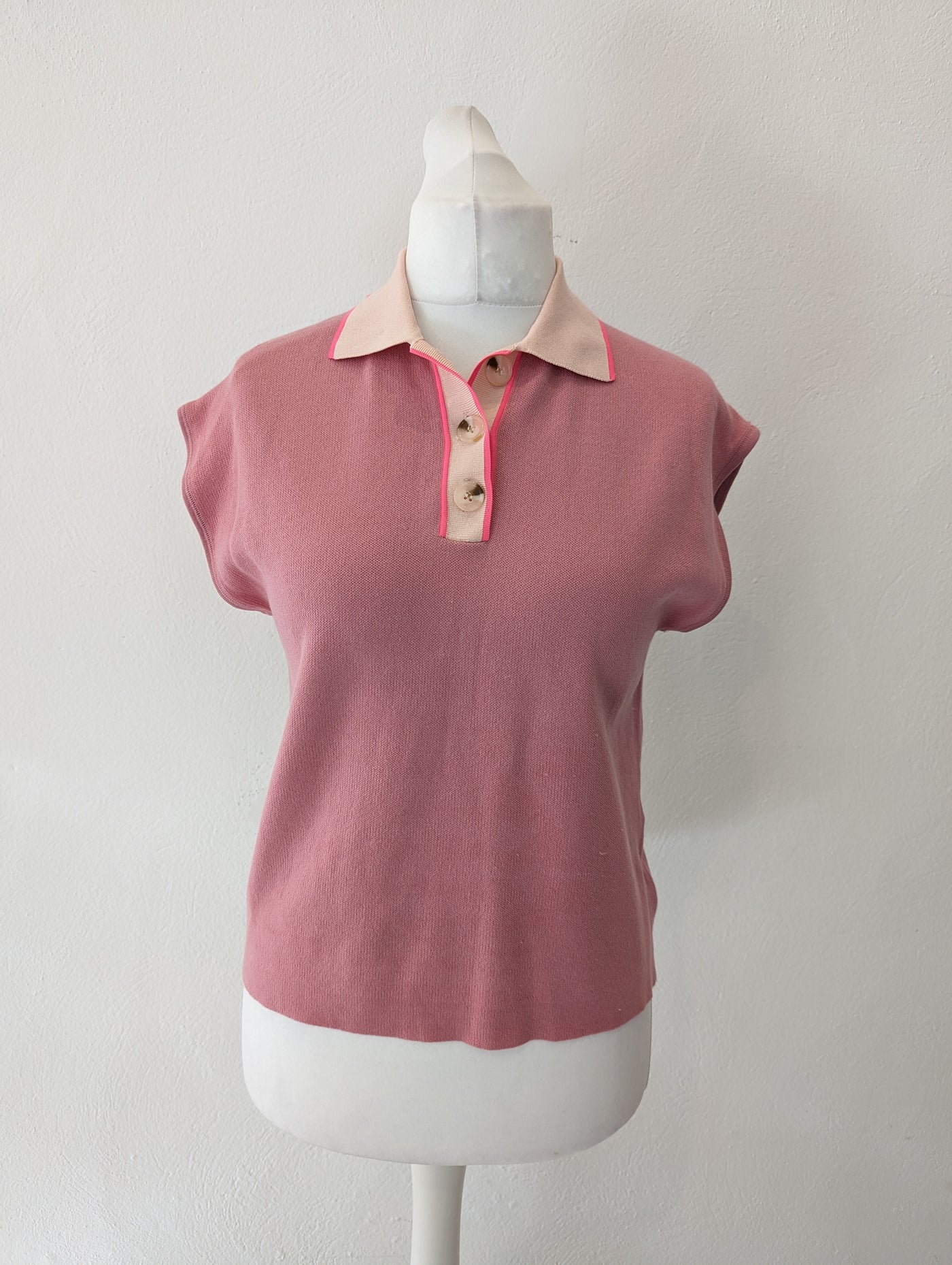 Essential Antwerp Rose Knitted Polo M