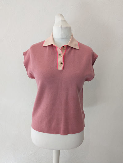 Essential Antwerp Rose Knitted Polo M