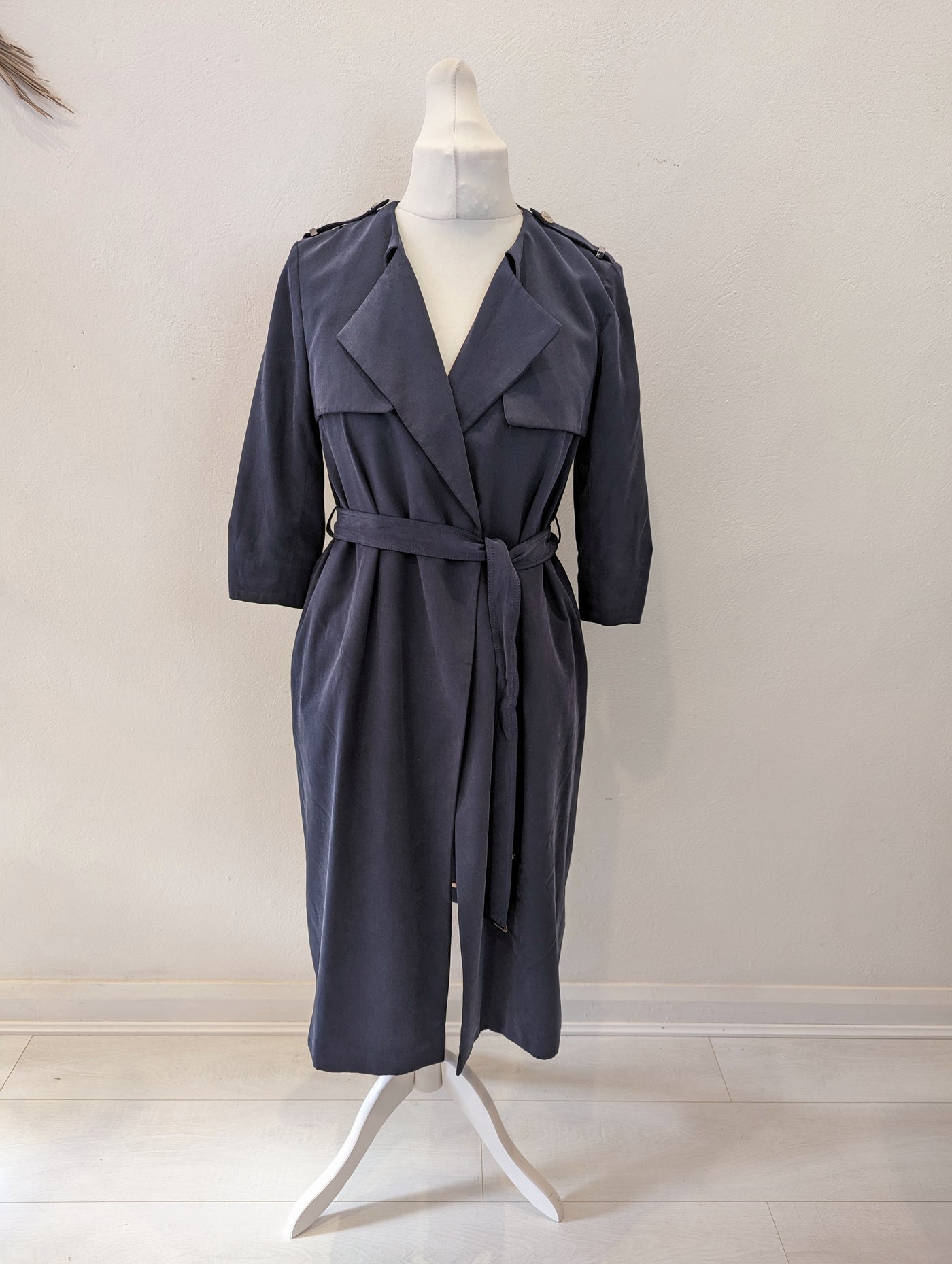 Ted Baker Navy Duster Coat 2