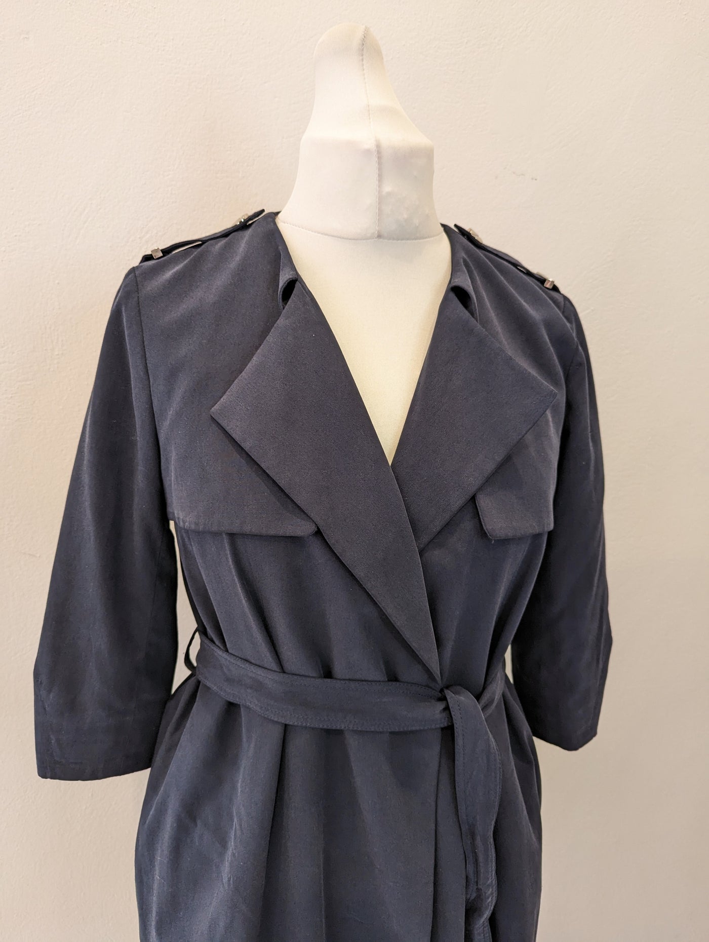 Ted Baker Navy Duster Coat 2