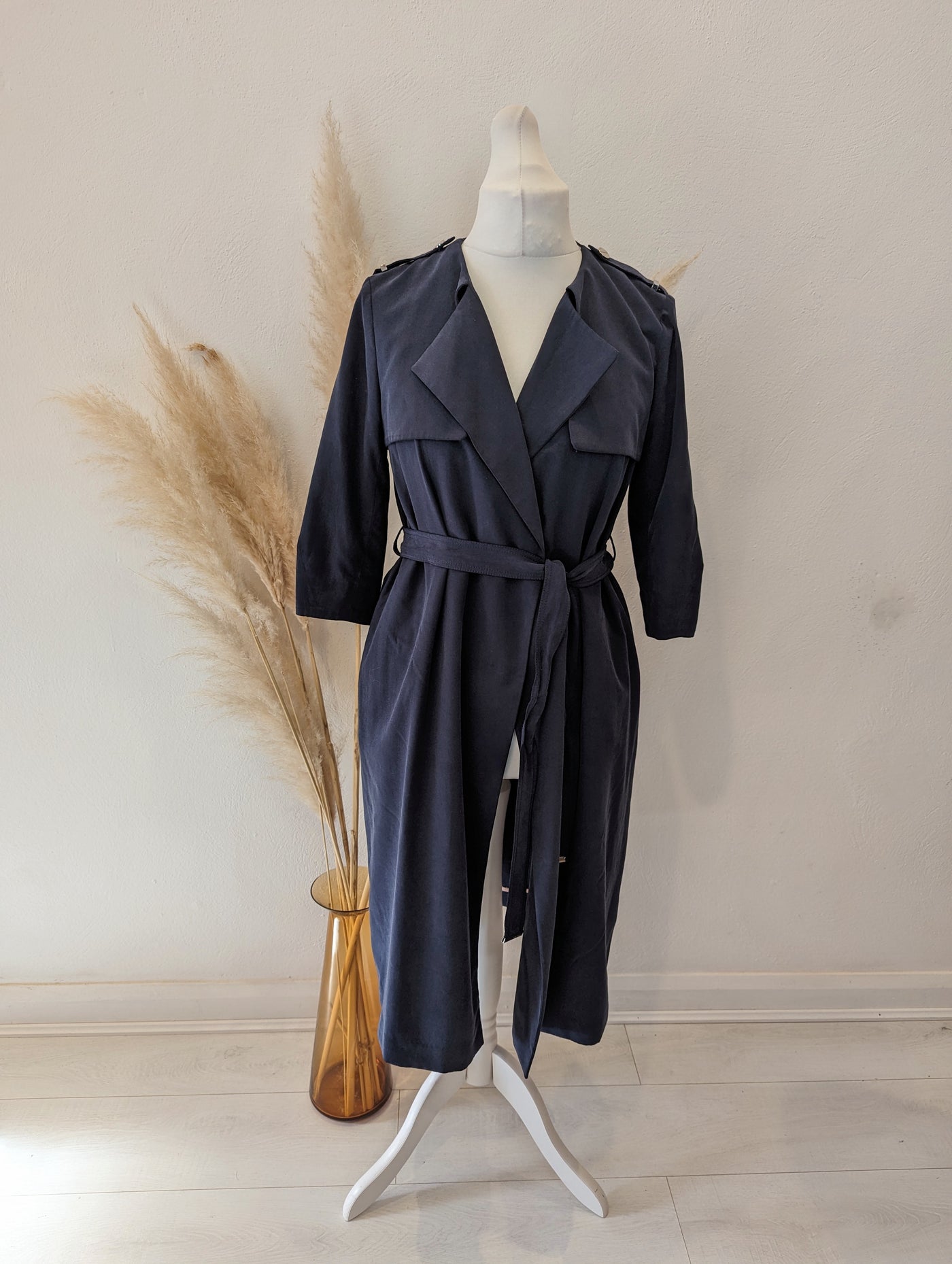 Ted Baker Navy Duster Coat 2