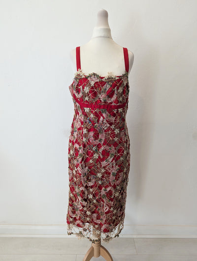Toypes Red Lace Dress 10