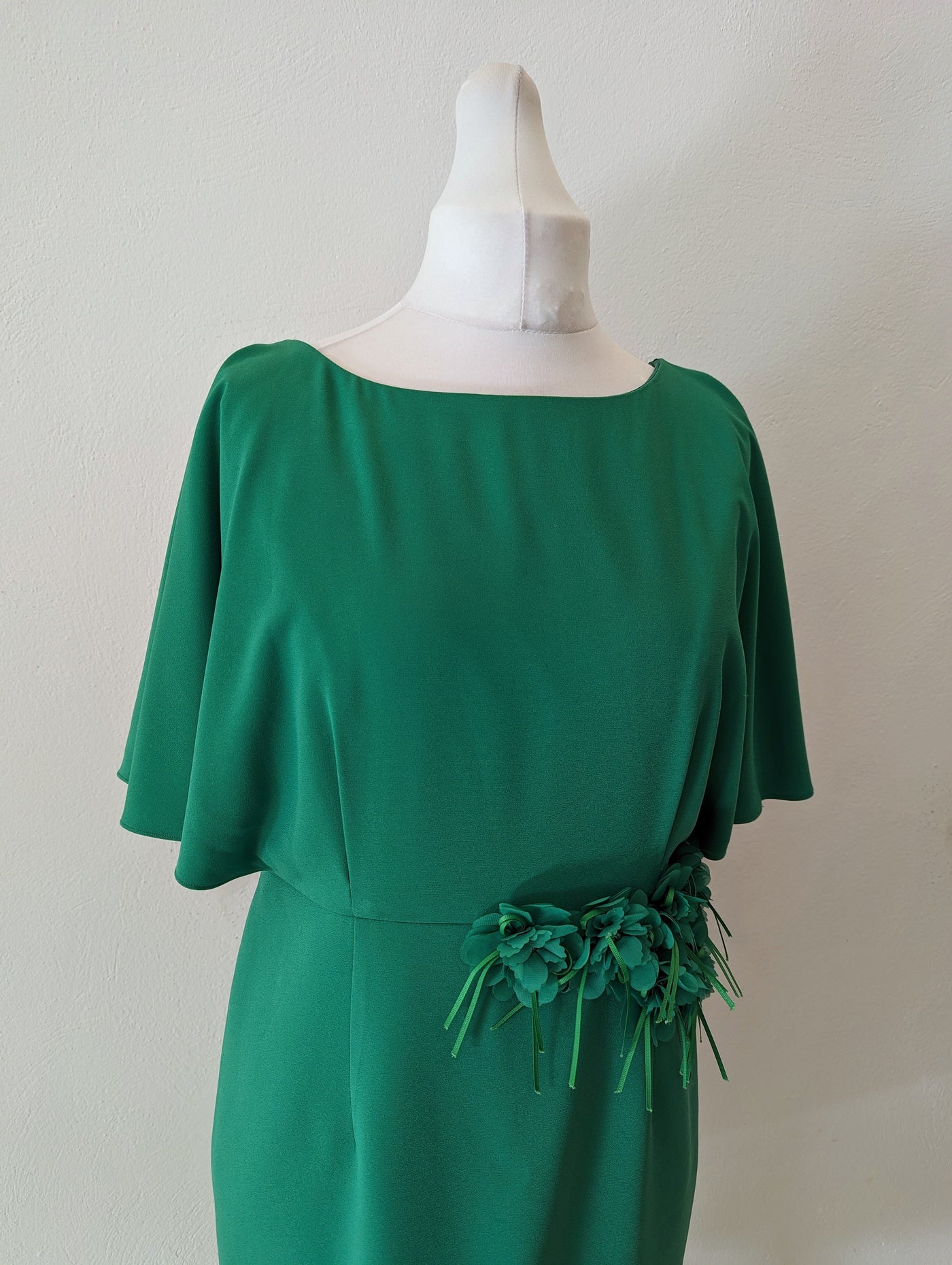 Cabotine Green Dress & Fascinator 44