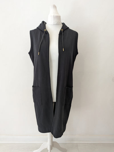 Zoso Black Sleeveless Hoodie M