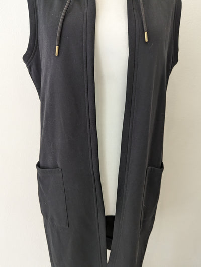 Zoso Black Sleeveless Hoodie M