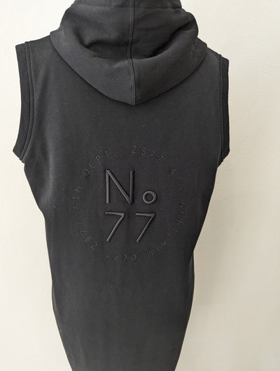 Zoso Black Sleeveless Hoodie M