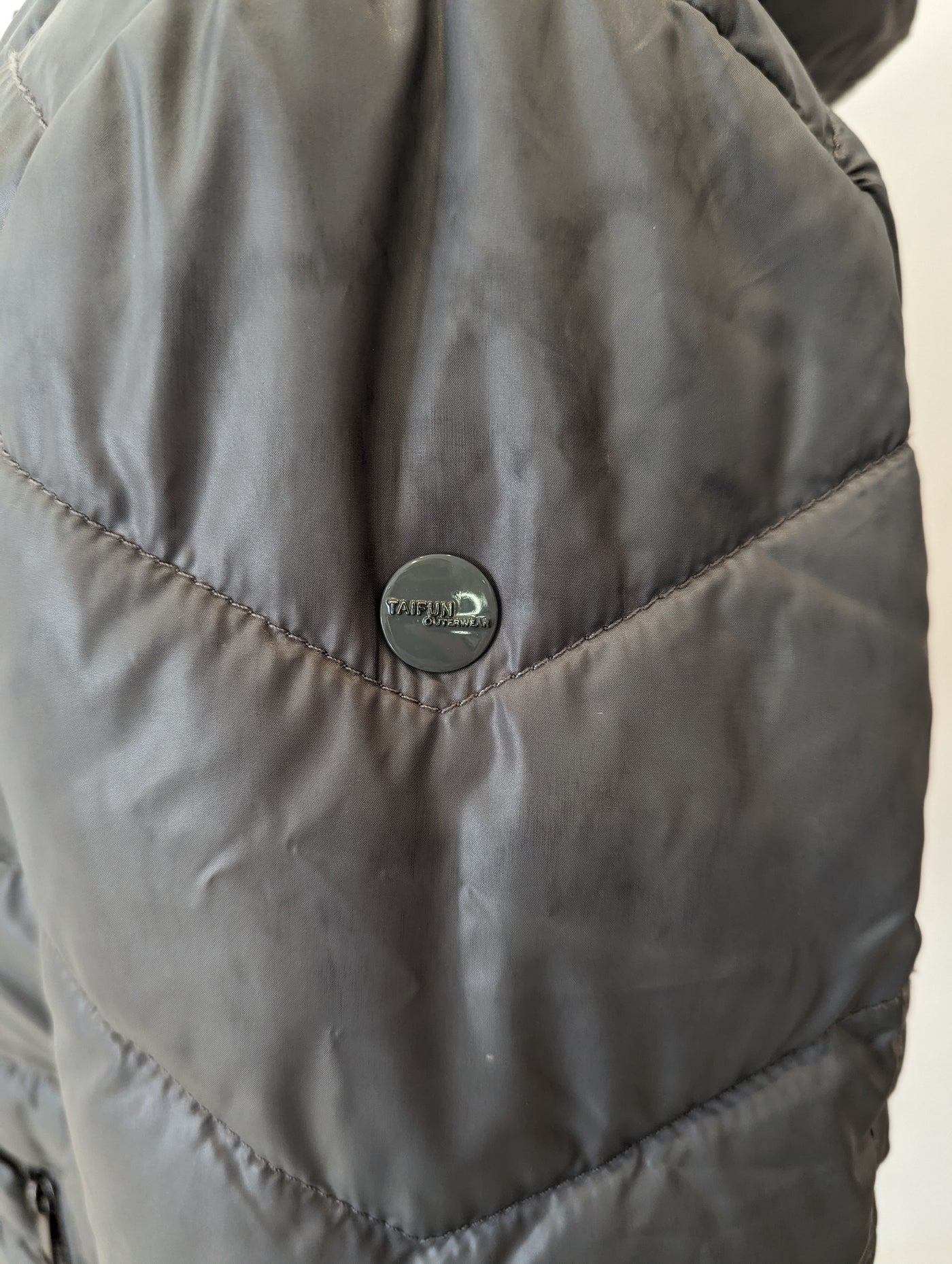 Taifun grey quilted hooded jacket 14