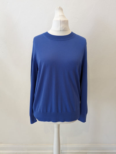 Cos blue wool jumper M