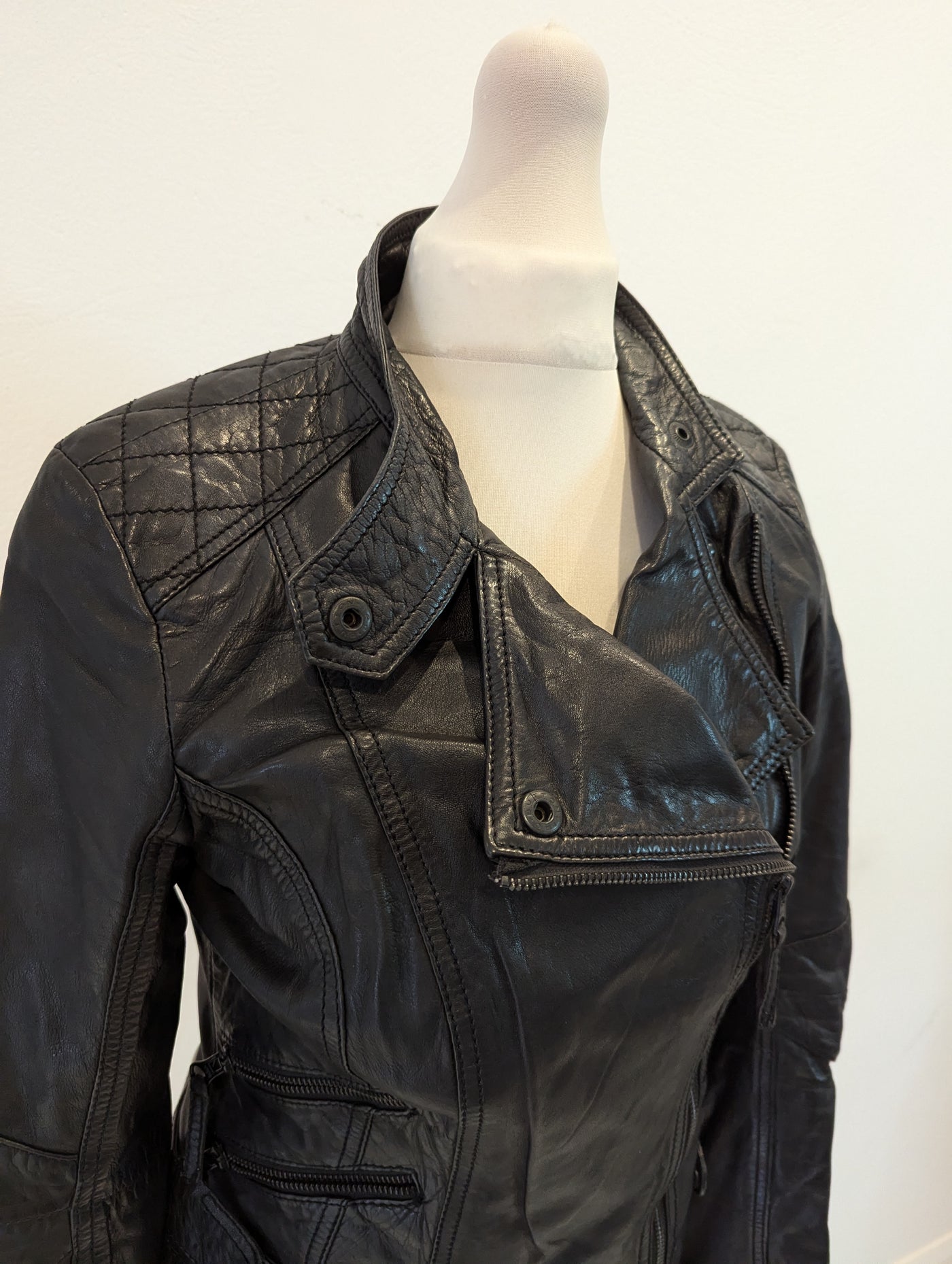 South Black Leather Jacket 6