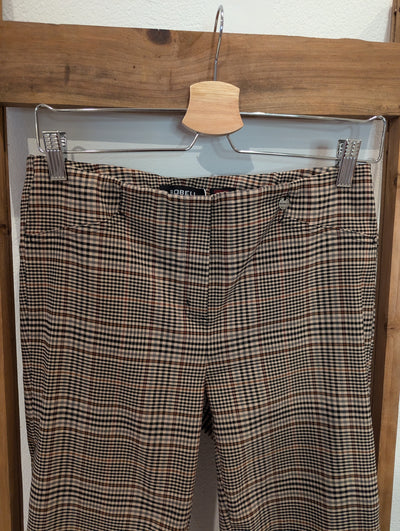 Robell Brown Check Trousers Size 14