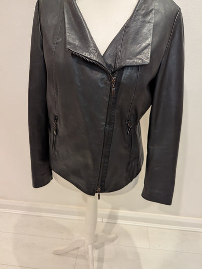 Evelin Brandt Leather Jacket 42