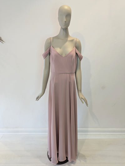 Blush draped arm dress 12 RRP £230