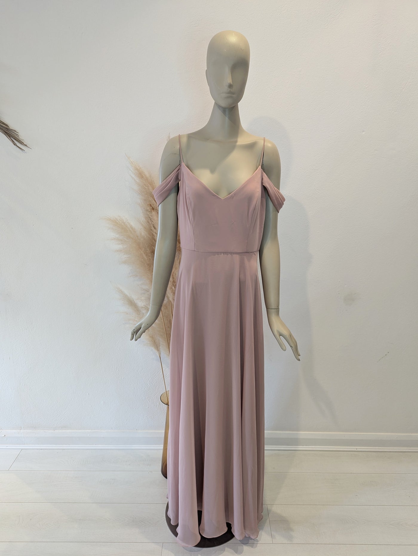 Blush draped arm dress 12 RRP £230