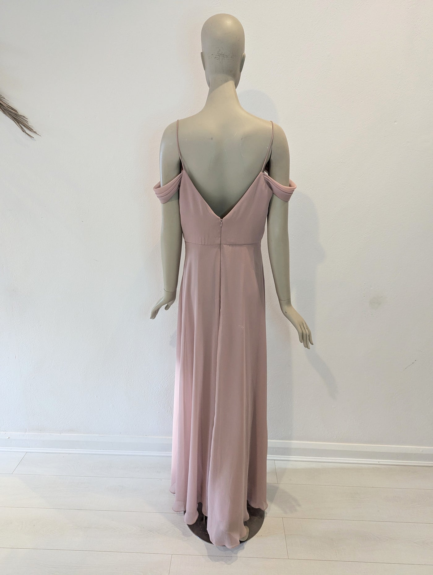 Blush draped arm dress 12 RRP £230