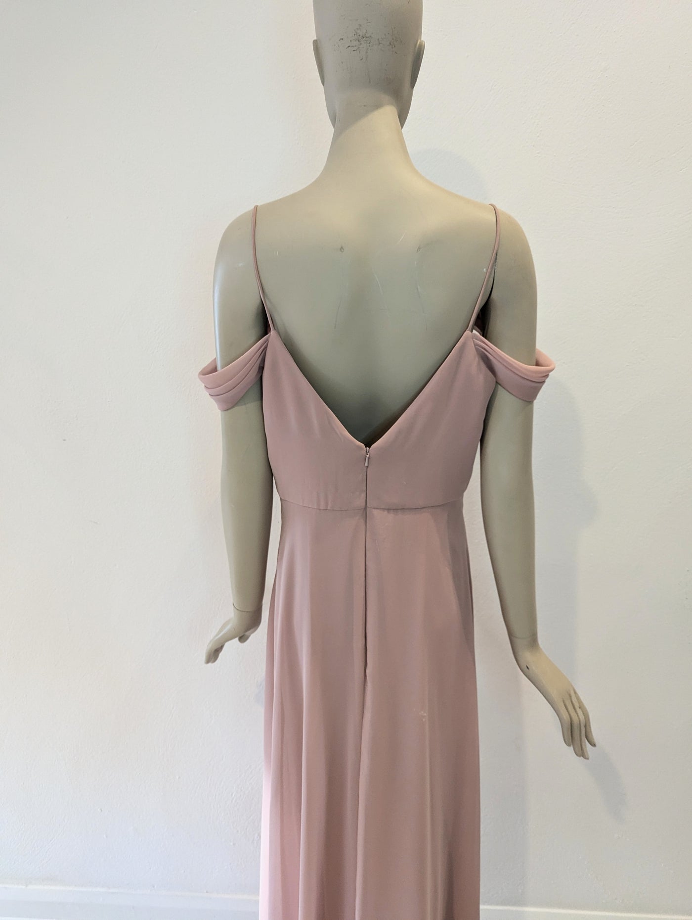 Blush draped arm dress 12 RRP £230