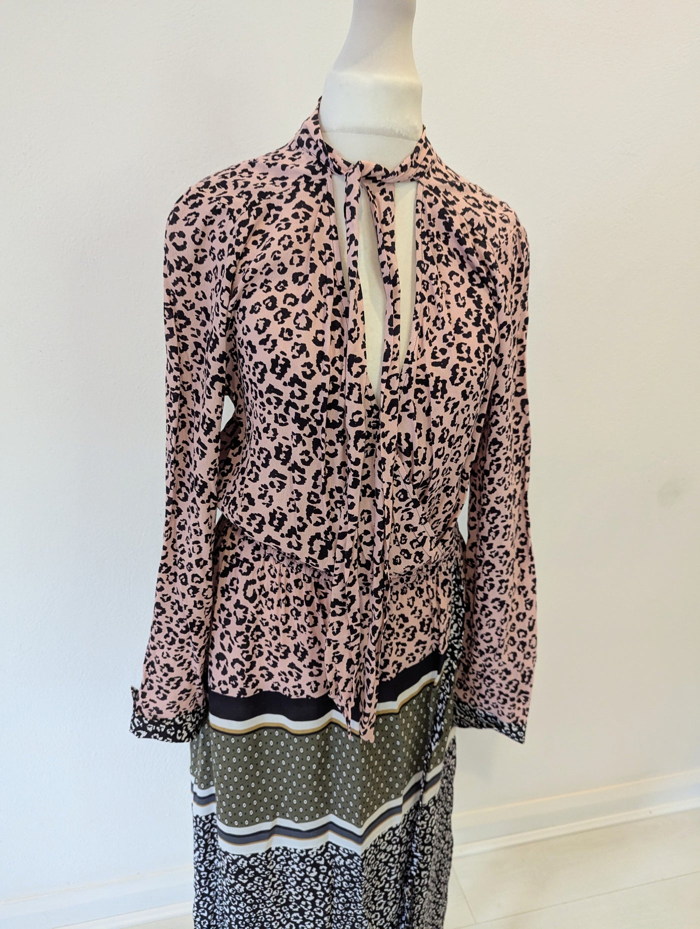 Oliver Bonas Nude animal print Dress 10