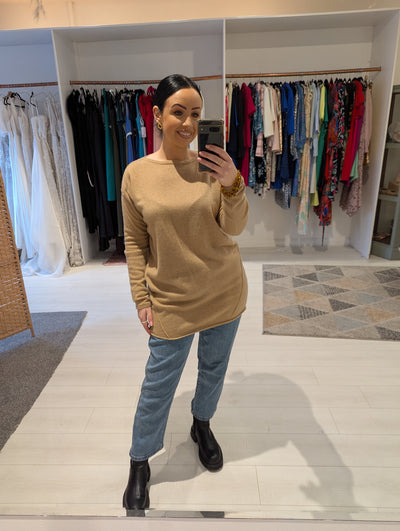 Autograph Camel Cashmere Jumper M