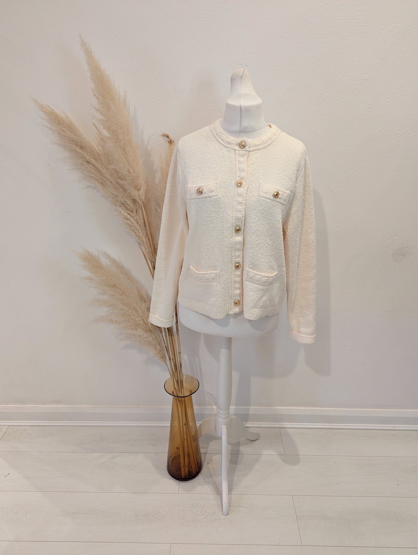 H&M Cream Cardigan L NWT RRP £44.99