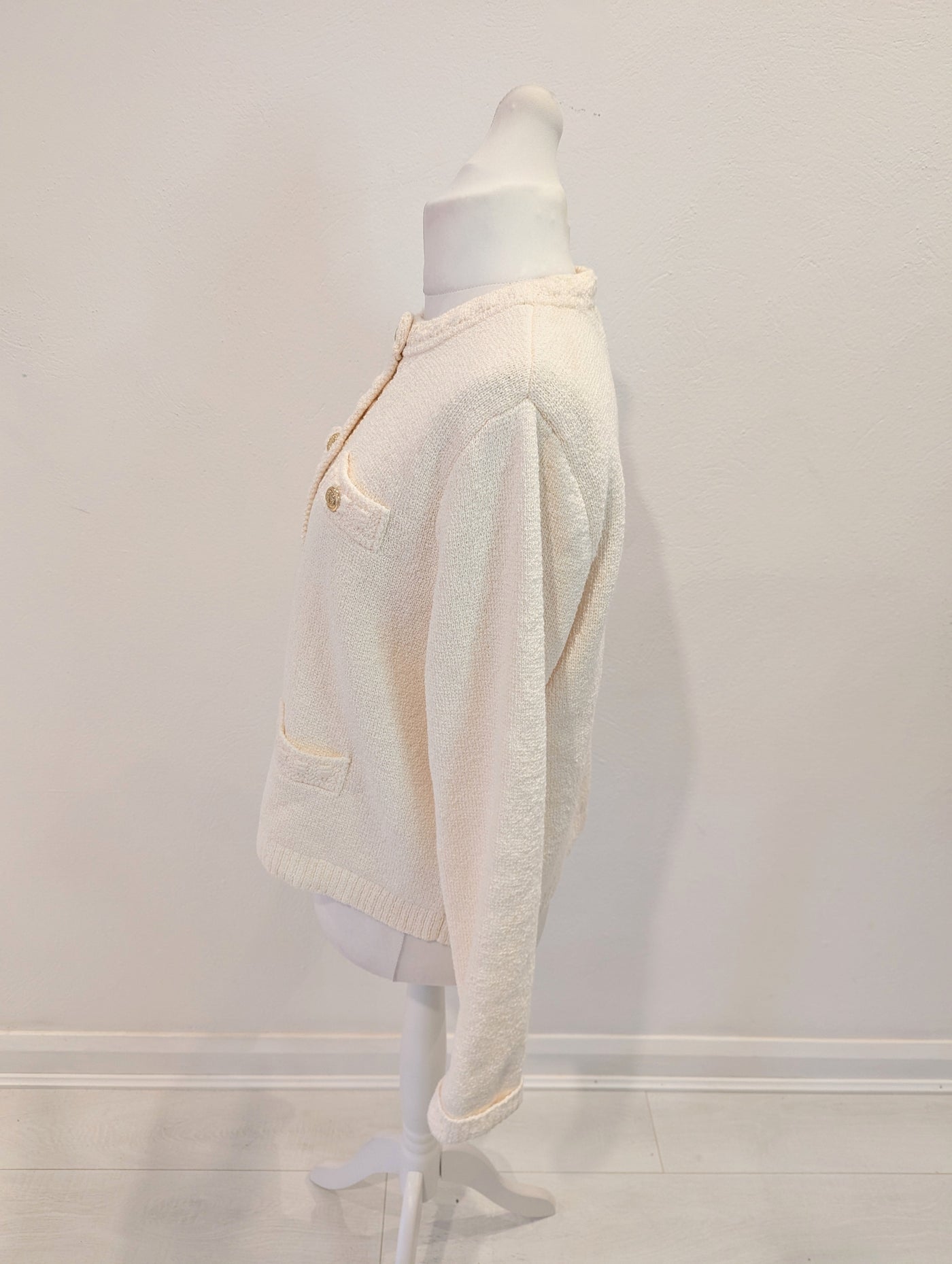 H&M Cream Cardigan L NWT RRP £44.99
