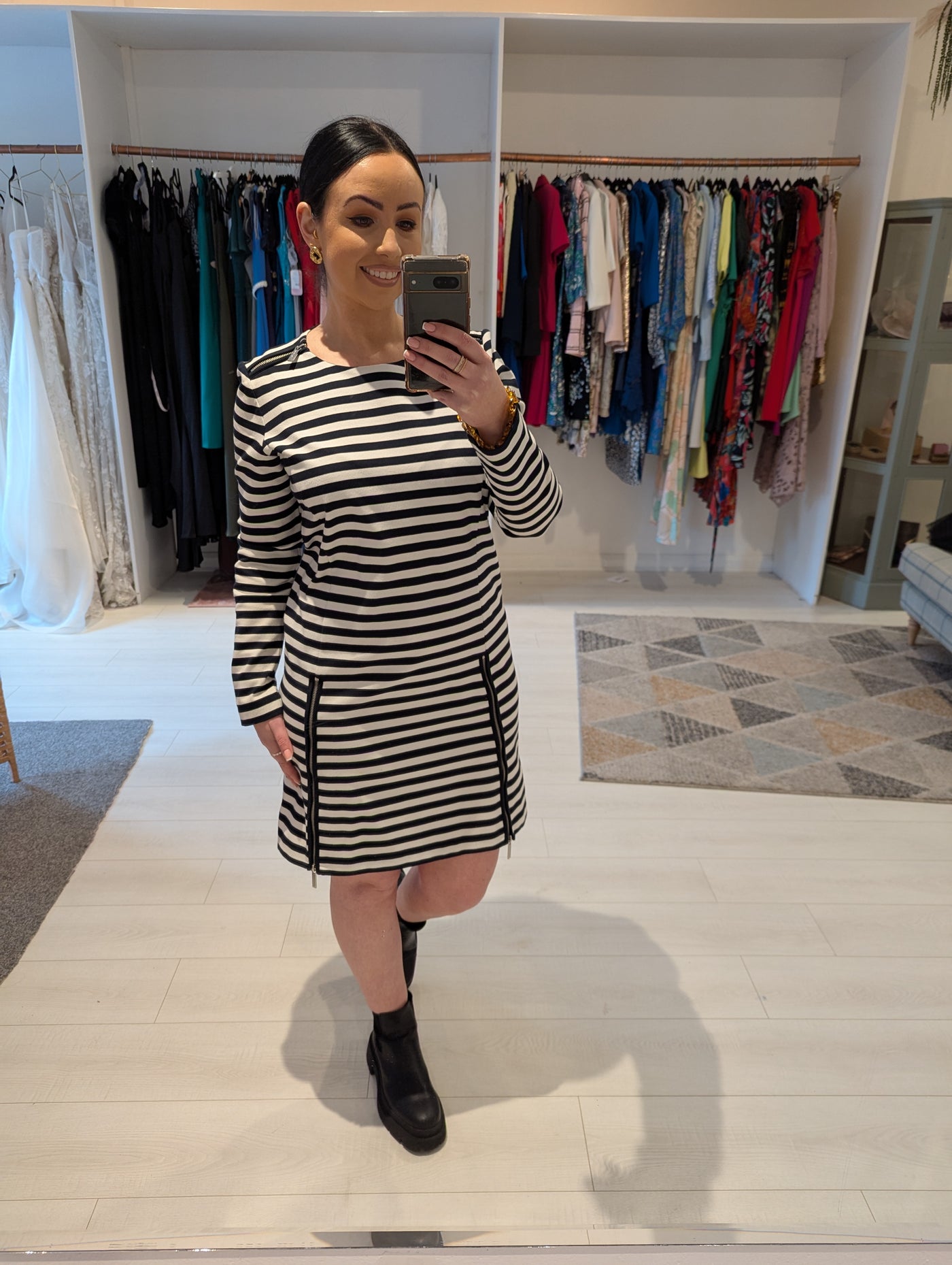 Michael Kors Stripe Dress L