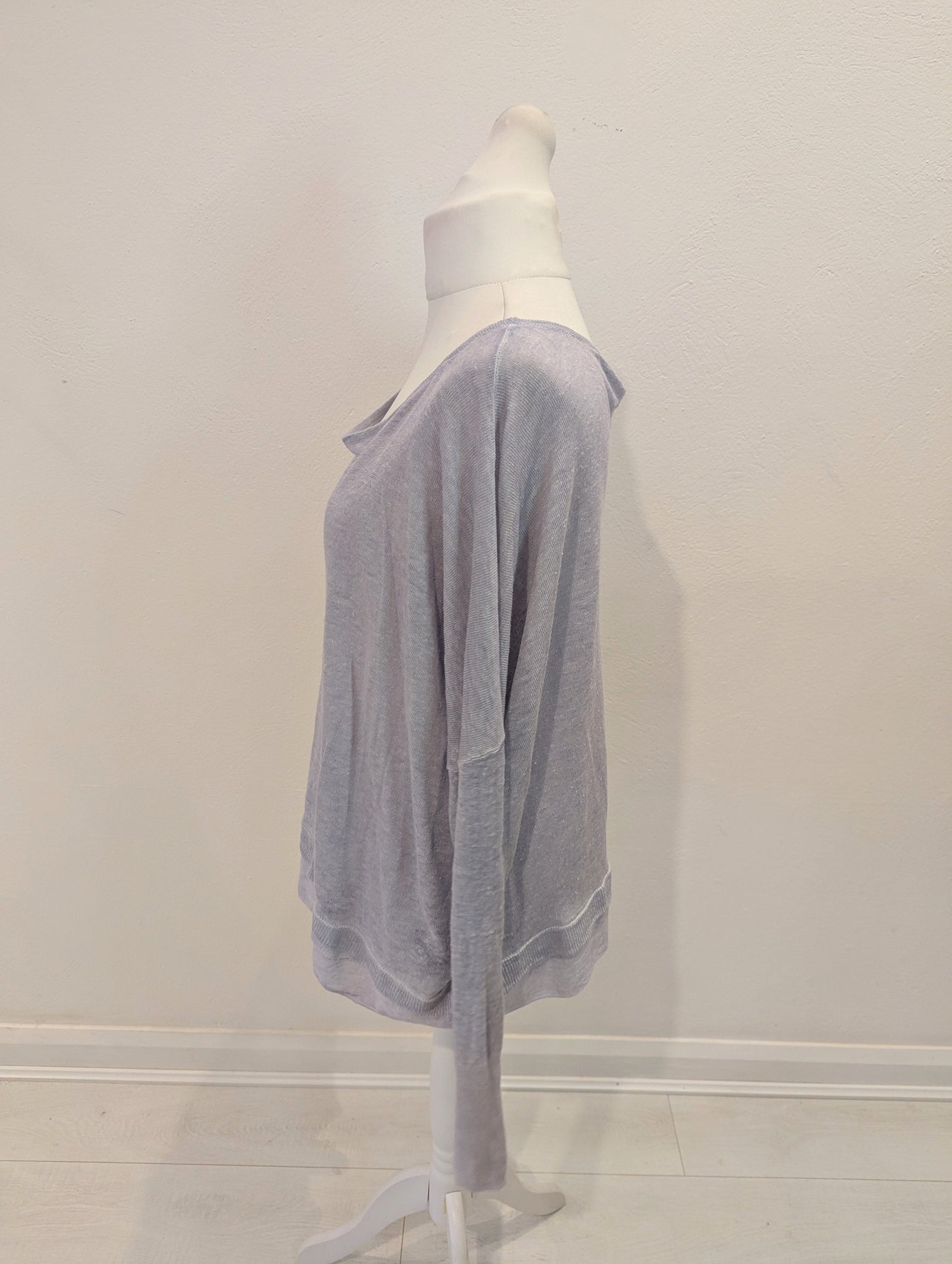 Mint Velvet Grey Sheer Jumper 16