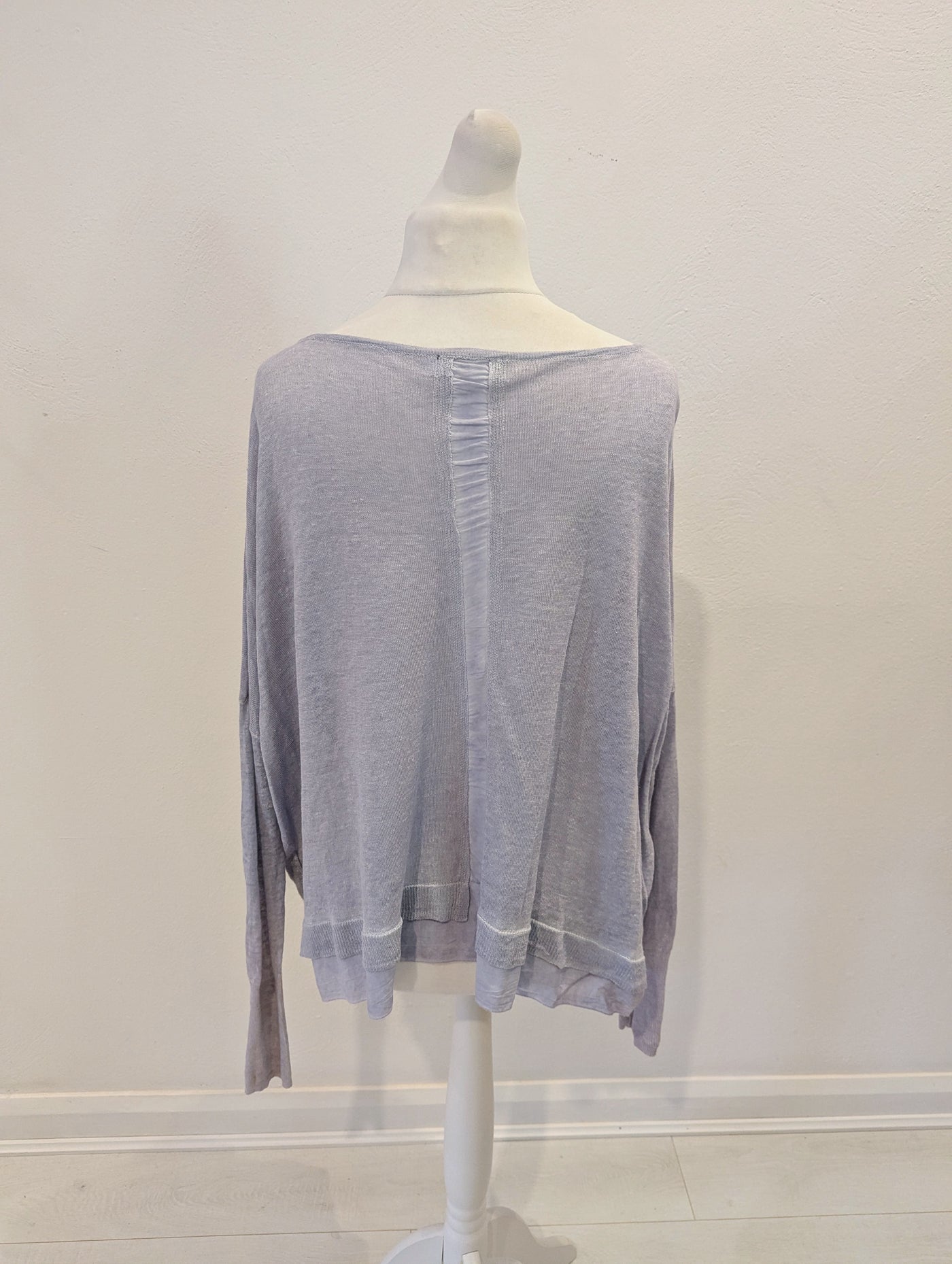 Mint Velvet Grey Sheer Jumper 16