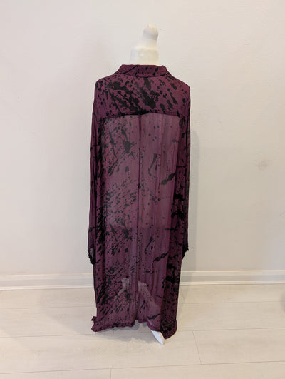 Rundholz Burgundy Shirt Dress Small