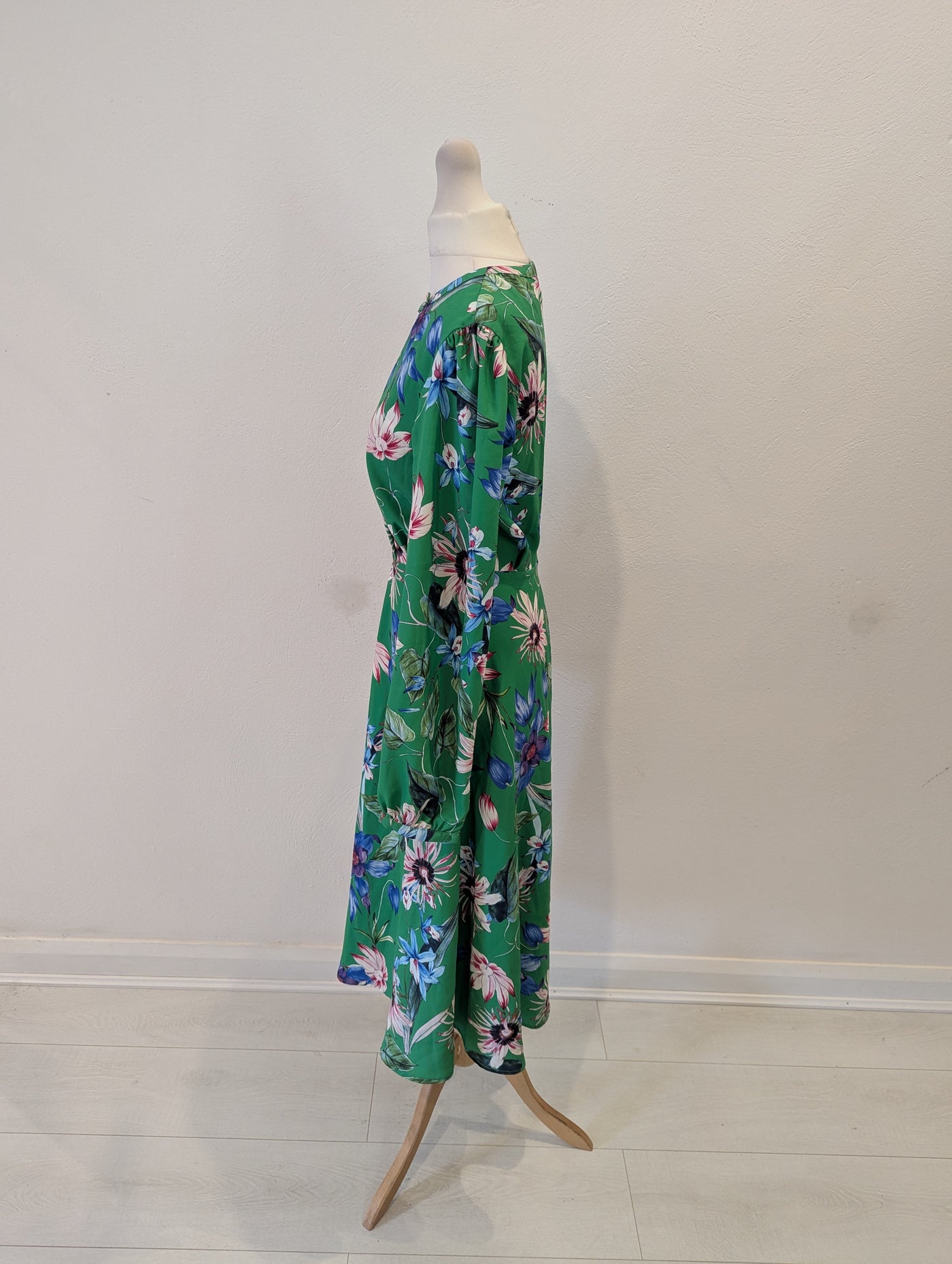 H&M Green Floral Dress 6/8