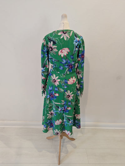 H&M Green Floral Dress 6/8