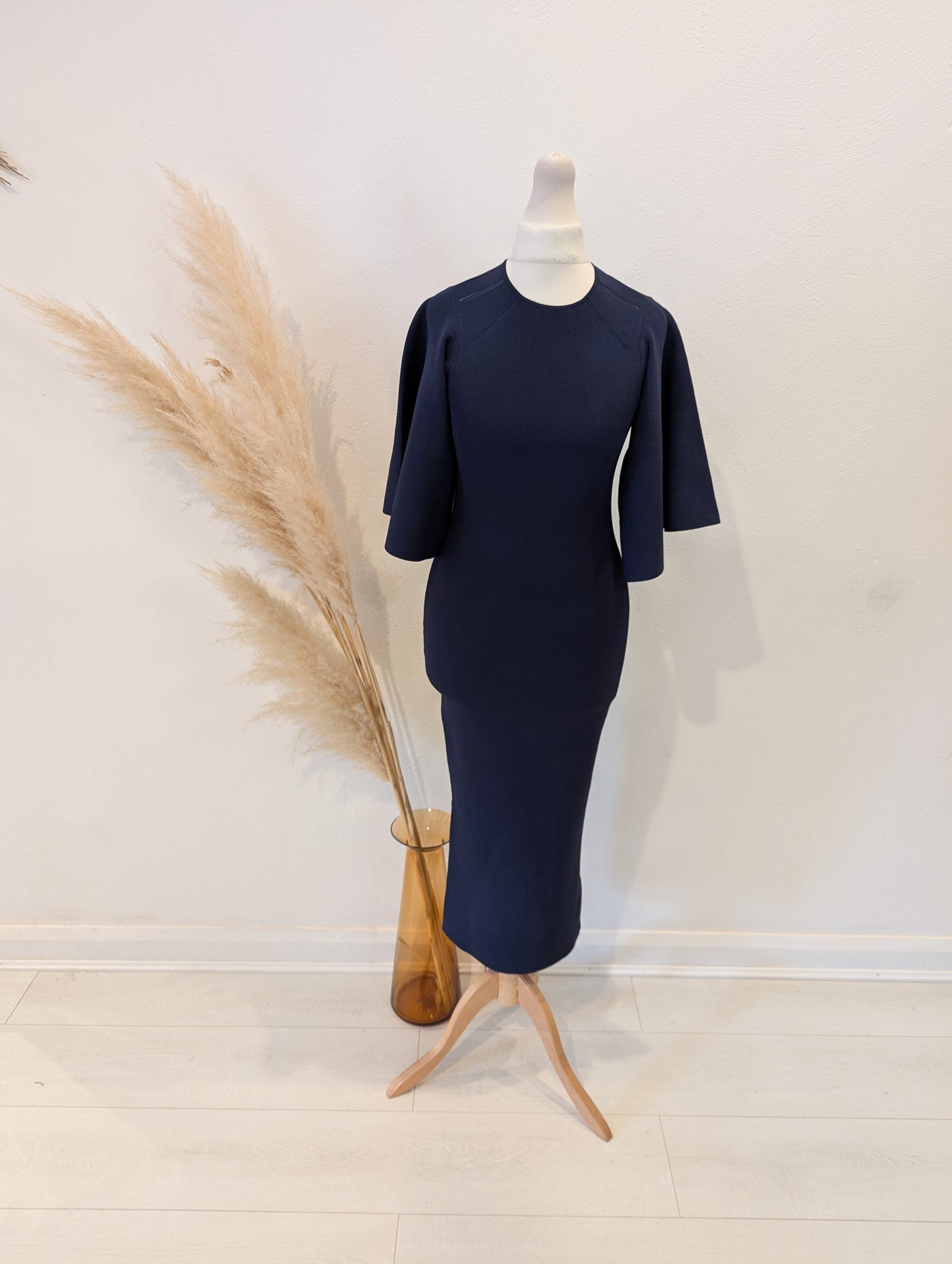 Ted Baker Navy Bodycon Dress 0 RRP £179