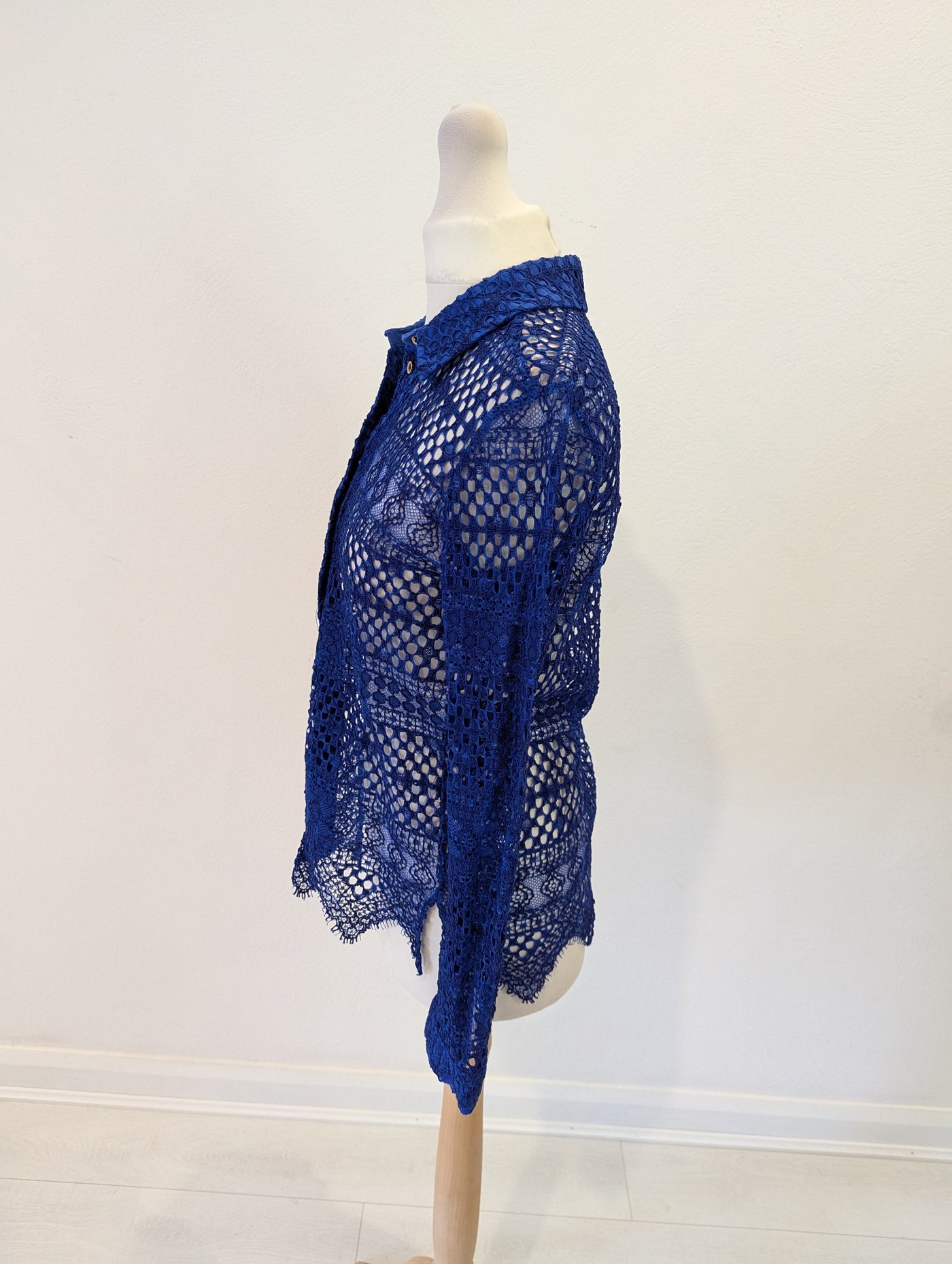 River Island Blue Lace Shirt 8