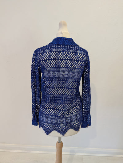 River Island Blue Lace Shirt 8