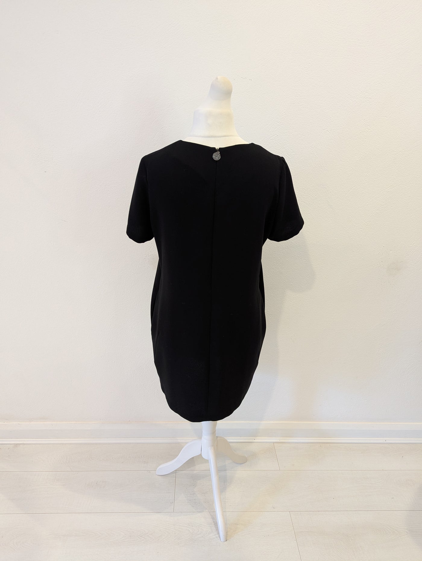 Ossie Clark Black Embellished Shirt Dress 14