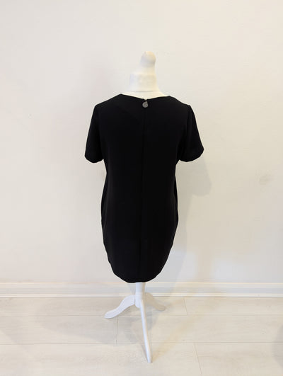 Ossie Clark Black Embellished Shirt Dress 14