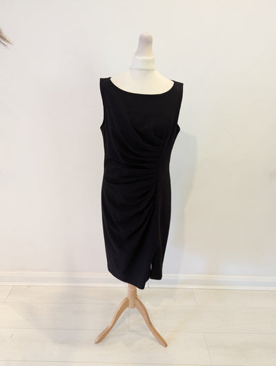 Cynthia Rowley Black Ruched Dress 14