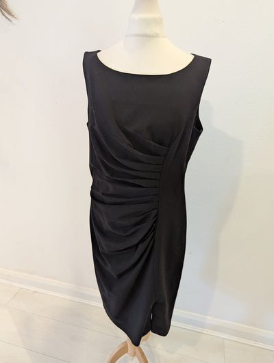 Cynthia Rowley Black Ruched Dress 14