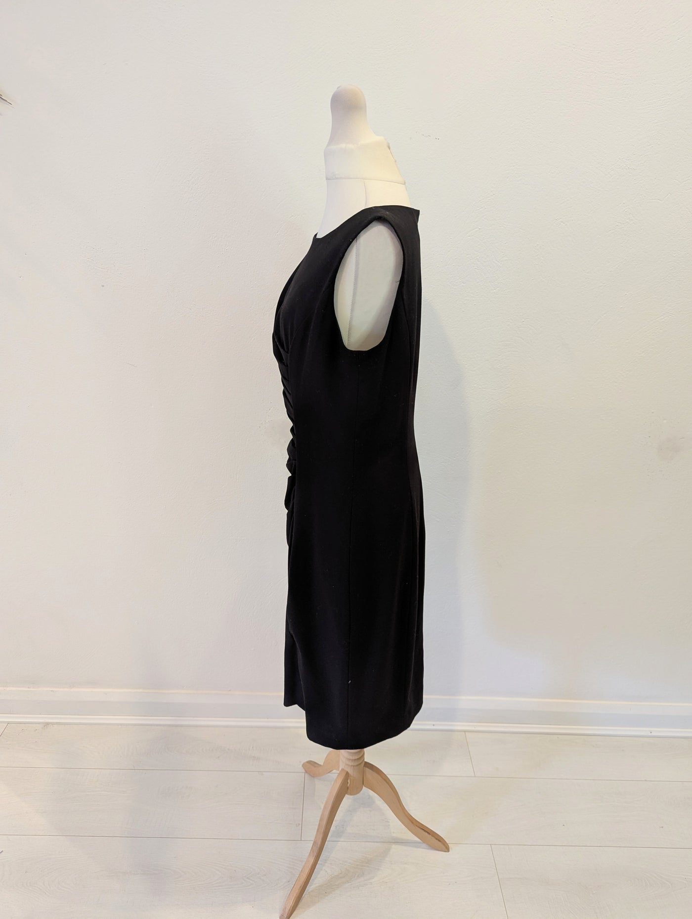 Cynthia Rowley Black Ruched Dress 14